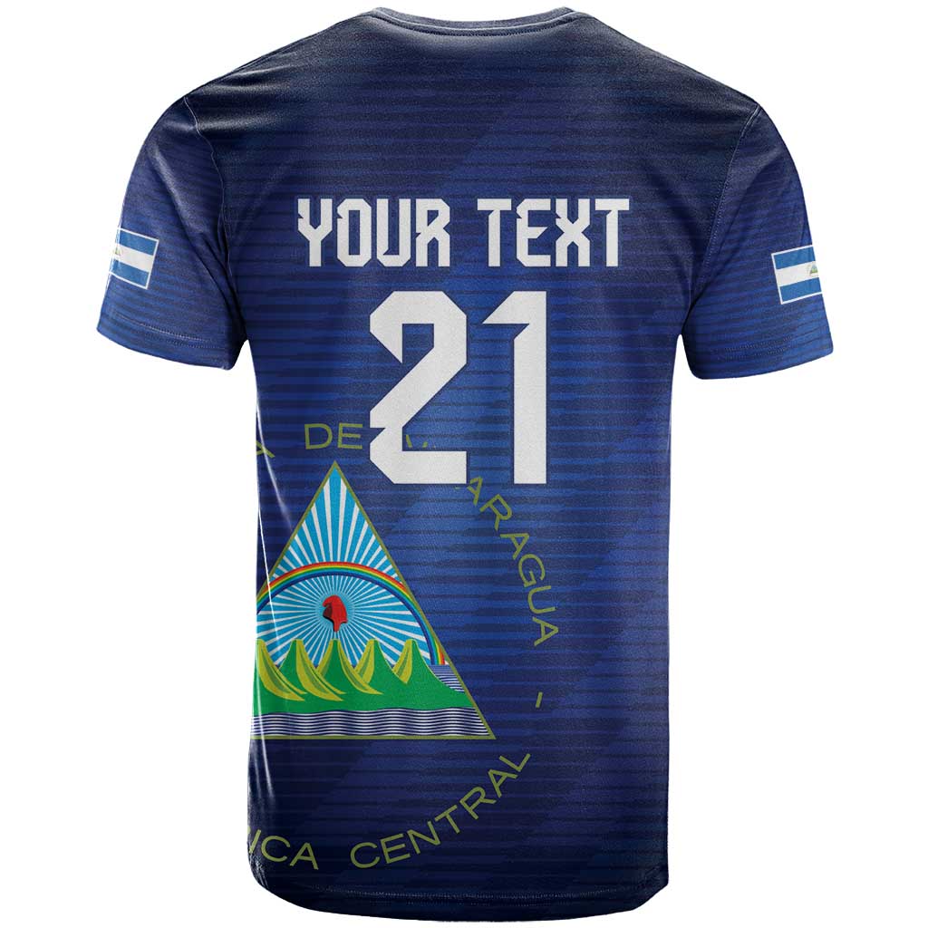 Nicaragua Football Custom T Shirt Come On Los Pinoleros