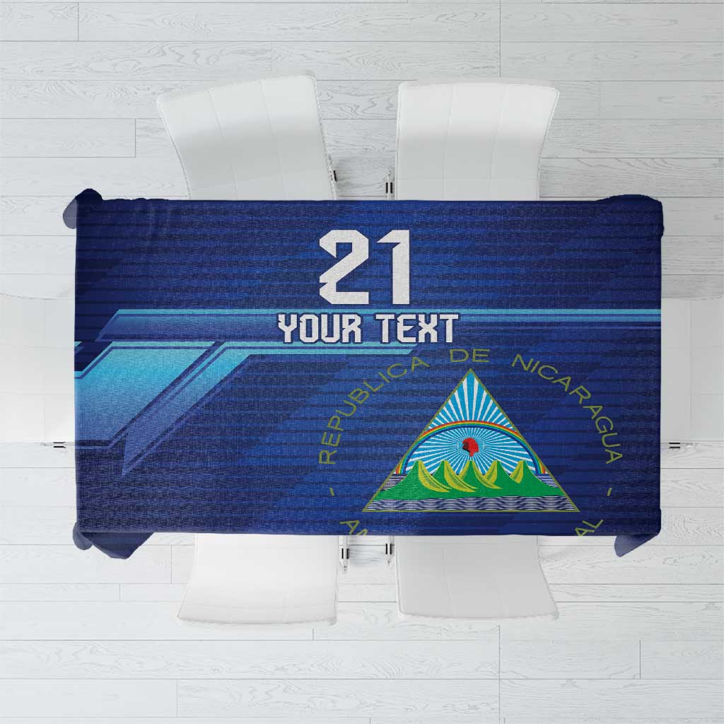 Nicaragua Football Custom Tablecloth Come On Los Pinoleros
