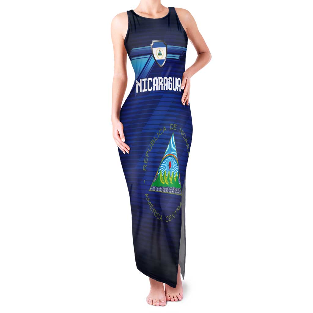 Nicaragua Football Custom Tank Maxi Dress Come On Los Pinoleros