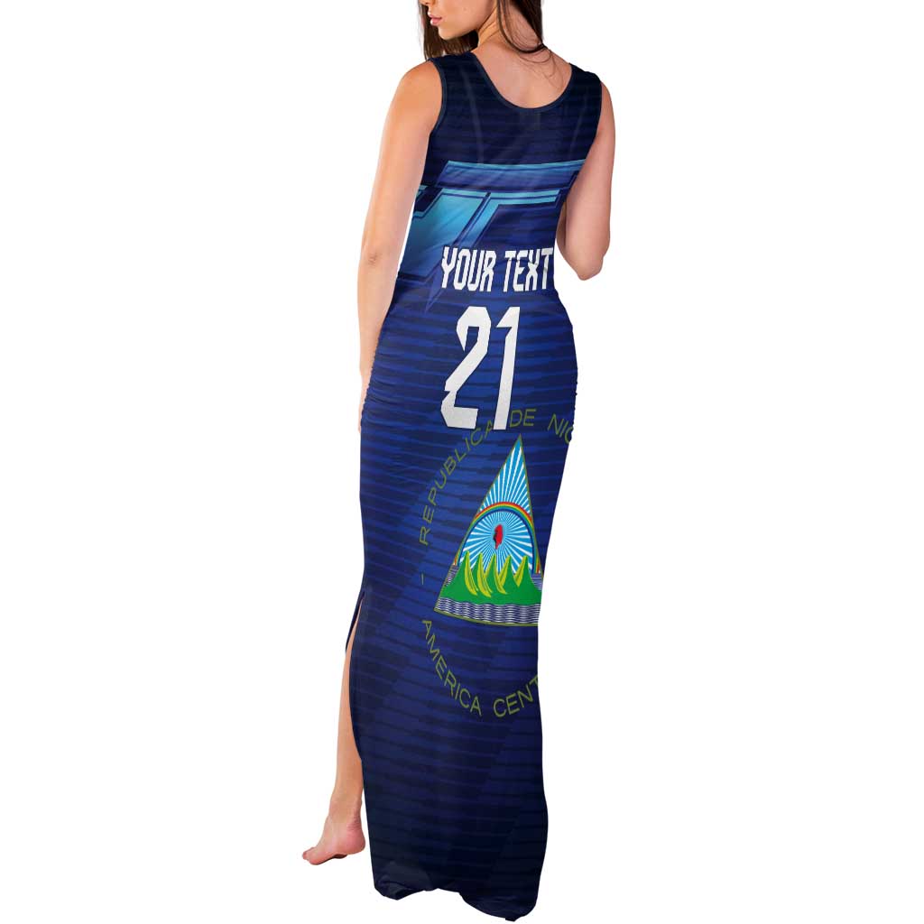 Nicaragua Football Custom Tank Maxi Dress Come On Los Pinoleros
