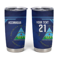 Nicaragua Football Custom Tumbler Cup Come On Los Pinoleros