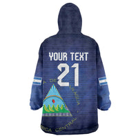 Nicaragua Football Custom Wearable Blanket Hoodie Come On Los Pinoleros