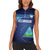 Nicaragua Football Custom Women Sleeveless Polo Shirt Come On Los Pinoleros