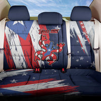 Personalized Puerto Rico American Back Car Seat Cover Boricua Taino Frog
