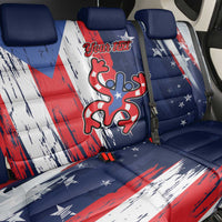 Personalized Puerto Rico American Back Car Seat Cover Boricua Taino Frog