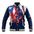 Personalized Puerto Rico American Baseball Jacket Boricua Taino Frog