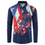 Personalized Puerto Rico American Button Sweatshirt Boricua Taino Frog