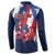 Personalized Puerto Rico American Button Sweatshirt Boricua Taino Frog
