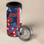 Personalized Puerto Rico American 4 in 1 Can Cooler Tumbler Boricua Taino Frog