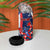 Personalized Puerto Rico American 4 in 1 Can Cooler Tumbler Boricua Taino Frog