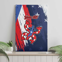 Personalized Puerto Rico American Canvas Wall Art Boricua Taino Frog