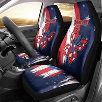 Personalized Puerto Rico American Car Seat Cover Boricua Taino Frog