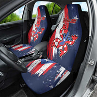 Personalized Puerto Rico American Car Seat Cover Boricua Taino Frog