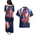 Personalized Puerto Rico American Couples Matching Puletasi and Hawaiian Shirt Boricua Taino Frog