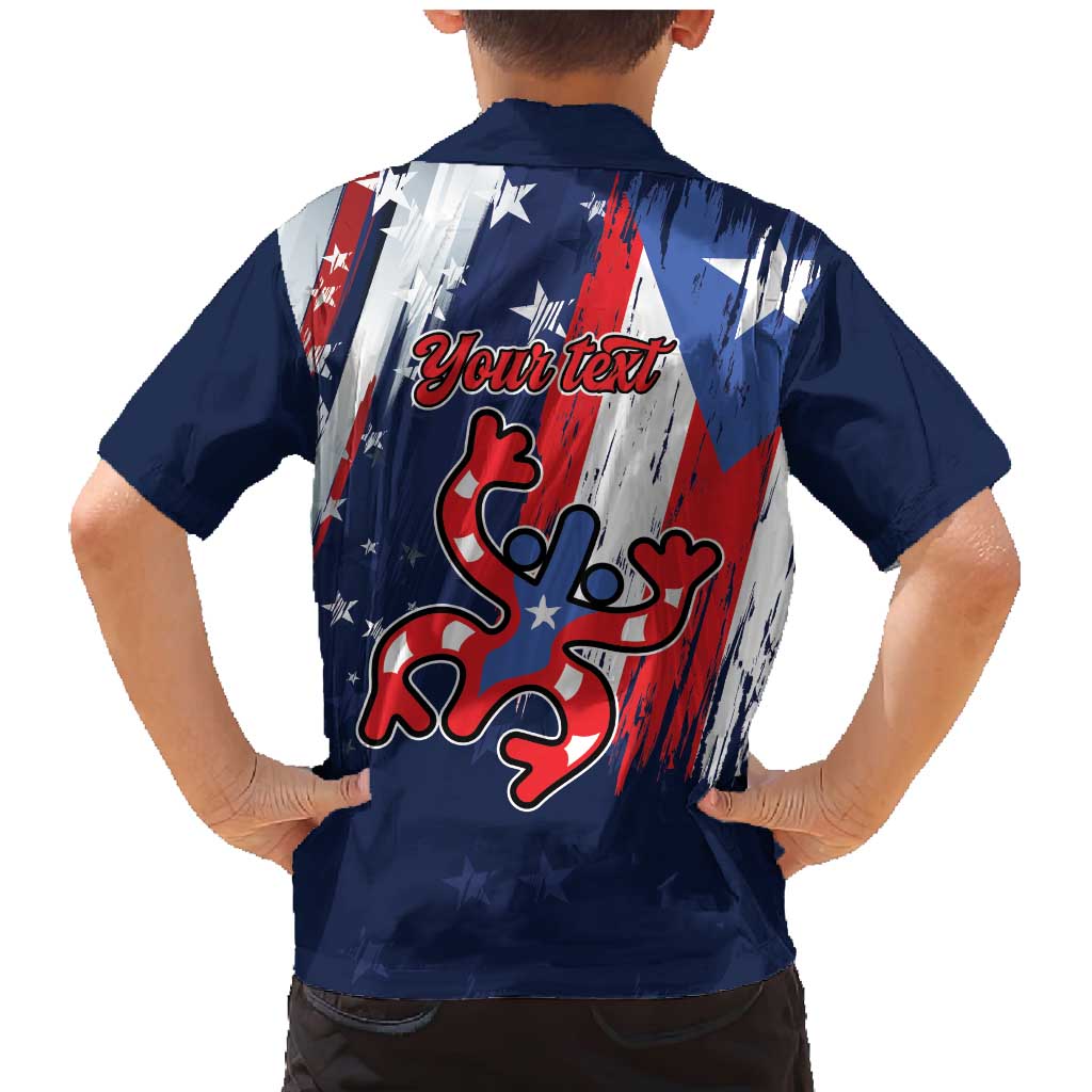 Personalized Puerto Rico American Family Matching Mermaid Dress and Hawaiian Shirt Boricua Taino Frog