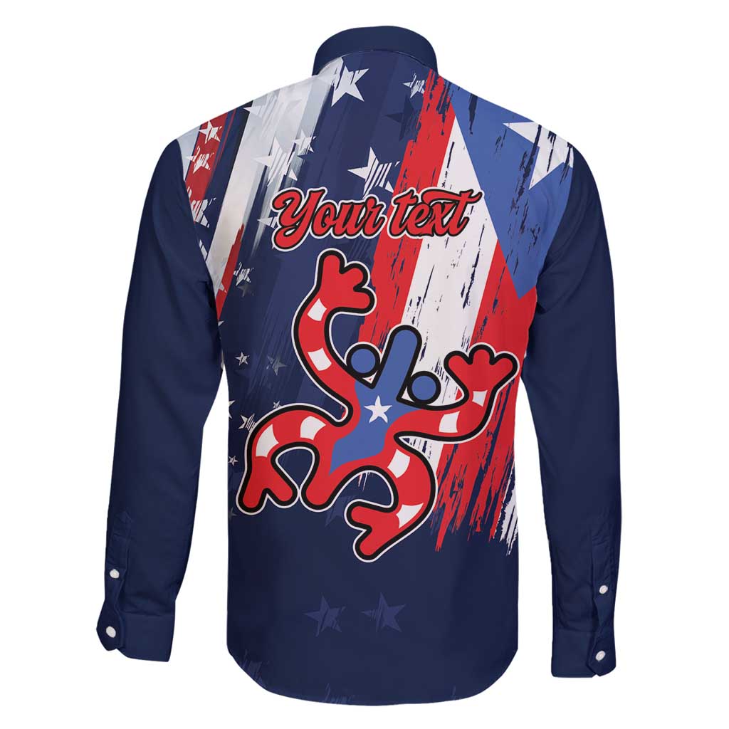 Personalized Puerto Rico American Family Matching Mermaid Dress and Hawaiian Shirt Boricua Taino Frog