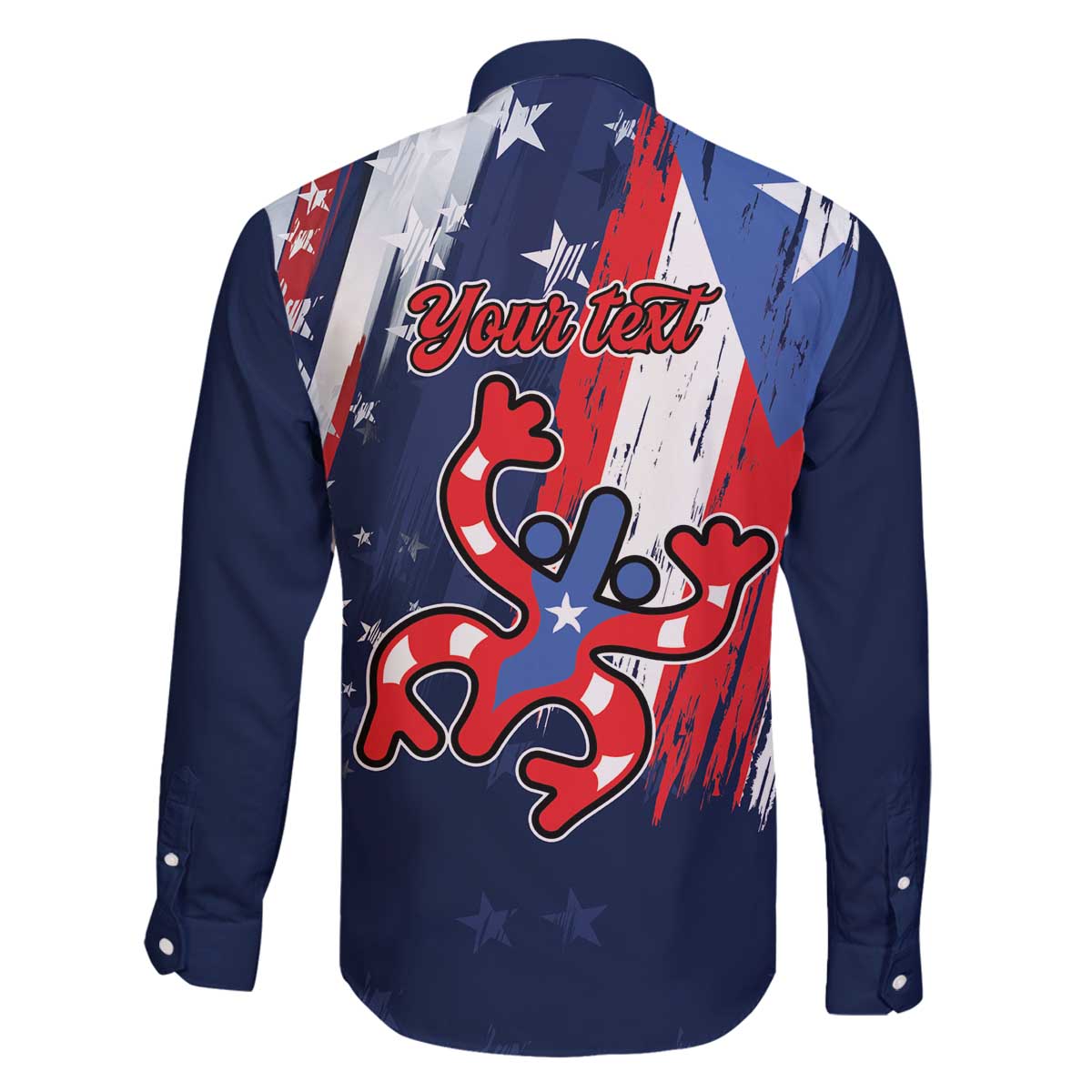 Personalized Puerto Rico American Family Matching Off The Shoulder Long Sleeve Dress and Hawaiian Shirt Boricua Taino Frog