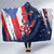 Personalized Puerto Rico American Hooded Blanket Boricua Taino Frog