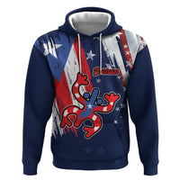 Personalized Puerto Rico American Hoodie Boricua Taino Frog