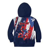 Personalized Puerto Rico American Kid Hoodie Boricua Taino Frog