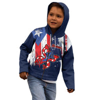 Personalized Puerto Rico American Kid Hoodie Boricua Taino Frog