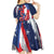 Personalized Puerto Rico American Kid Short Sleeve Dress Boricua Taino Frog
