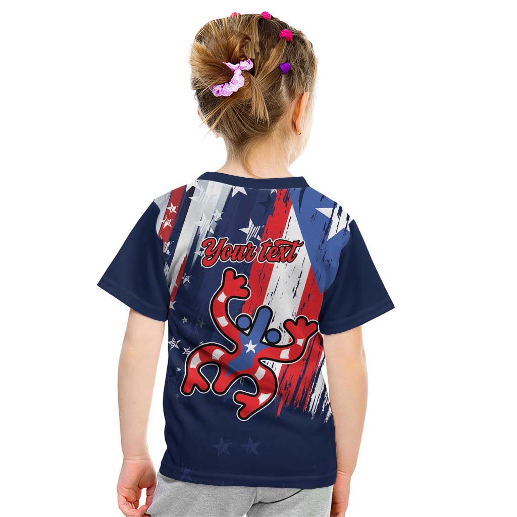 Personalized Puerto Rico American Kid T Shirt Boricua Taino Frog