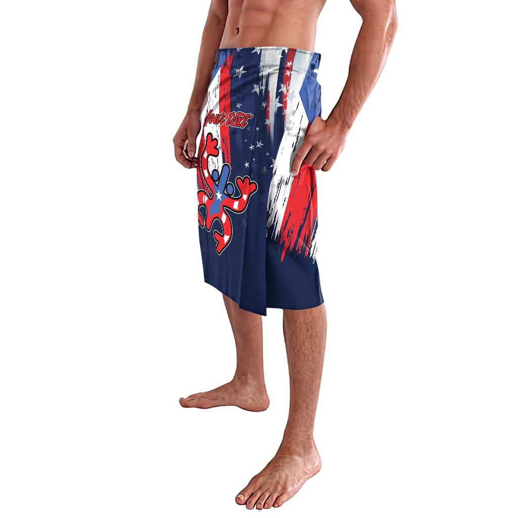 Personalized Puerto Rico American Lavalava Boricua Taino Frog