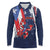 Personalized Puerto Rico American Long Sleeve Polo Shirt Boricua Taino Frog