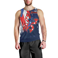 Personalized Puerto Rico American Men Tank Top Boricua Taino Frog