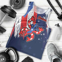Personalized Puerto Rico American Men Tank Top Boricua Taino Frog