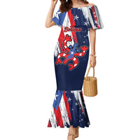 Personalized Puerto Rico American Mermaid Dress Boricua Taino Frog