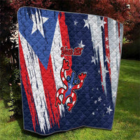 Personalized Puerto Rico American Quilt Boricua Taino Frog