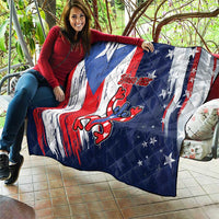 Personalized Puerto Rico American Quilt Boricua Taino Frog