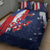 Personalized Puerto Rico American Quilt Bed Set Boricua Taino Frog