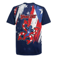 Personalized Puerto Rico American Rugby Jersey Boricua Taino Frog