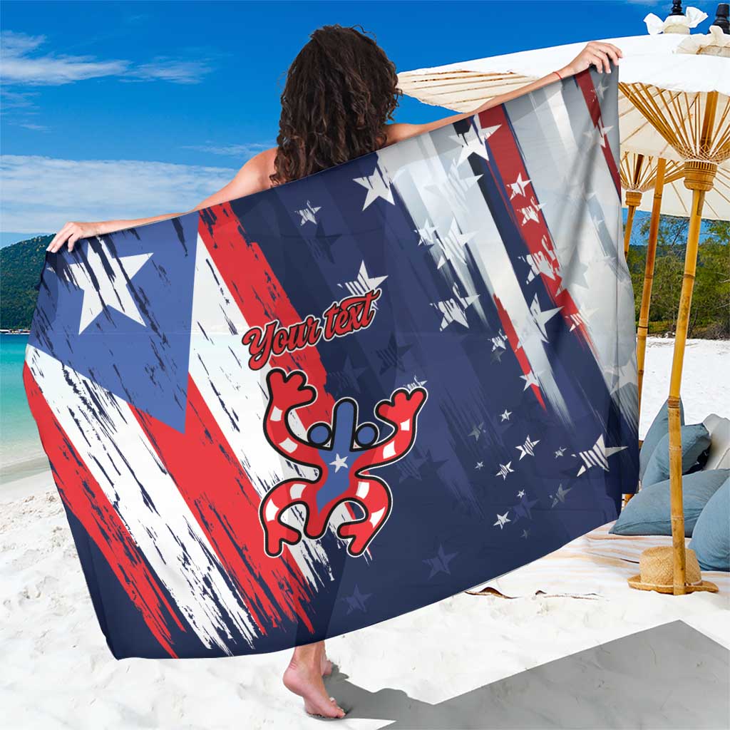 Personalized Puerto Rico American Sarong Boricua Taino Frog