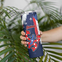 Personalized Puerto Rico American Skinny Tumbler Boricua Taino Frog