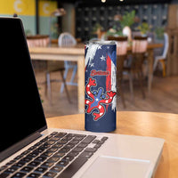 Personalized Puerto Rico American Skinny Tumbler Boricua Taino Frog