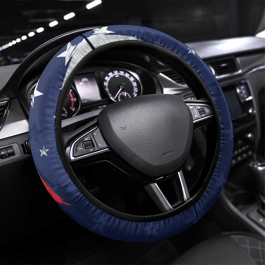 Puerto Rico American Steering Wheel Cover Boricua Taino Frog