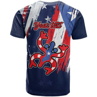 Personalized Puerto Rico American T Shirt Boricua Taino Frog