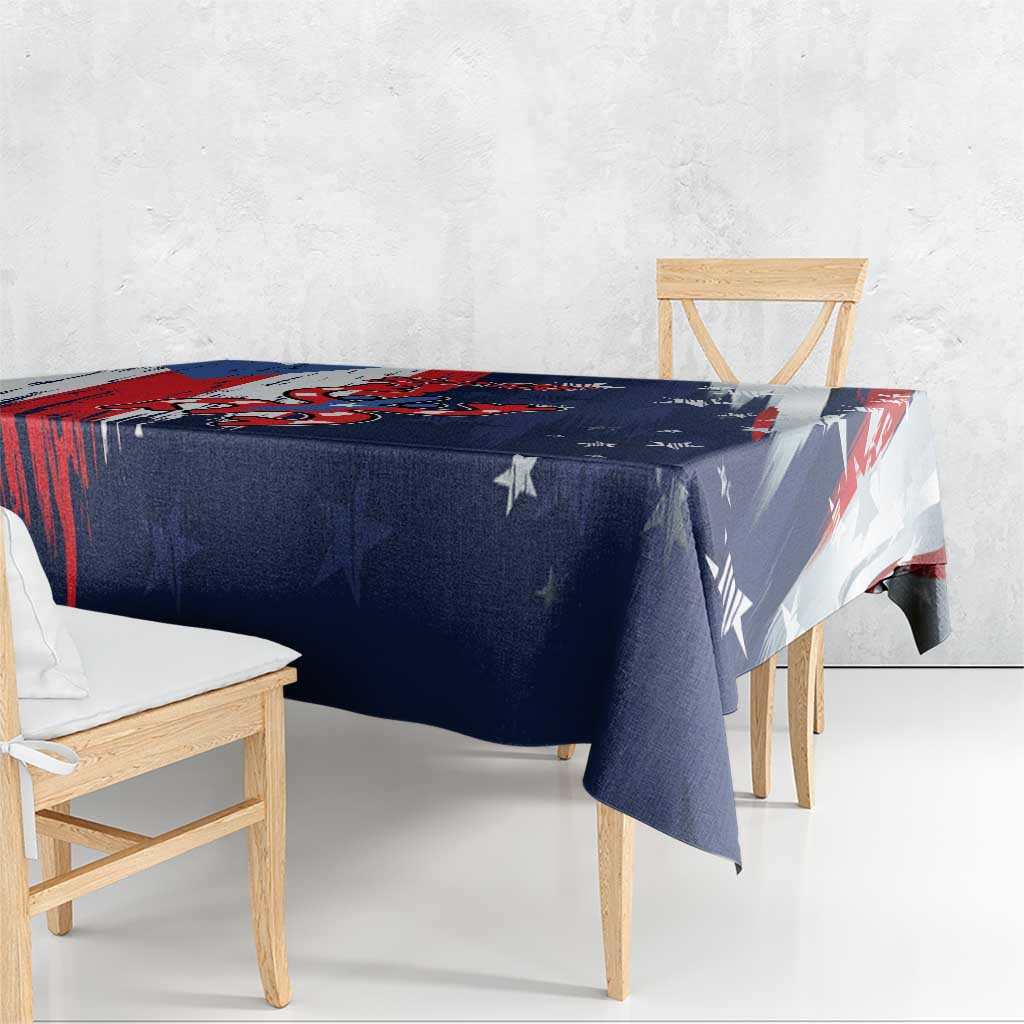 Personalized Puerto Rico American Tablecloth Boricua Taino Frog