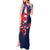Personalized Puerto Rico American Tank Maxi Dress Boricua Taino Frog