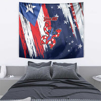 Personalized Puerto Rico American Tapestry Boricua Taino Frog