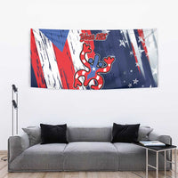 Personalized Puerto Rico American Tapestry Boricua Taino Frog