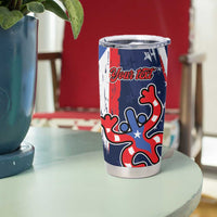 Personalized Puerto Rico American Tumbler Cup Boricua Taino Frog