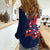 Personalized Puerto Rico American Women Casual Shirt Boricua Taino Frog