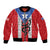 Puerto Rico Football Custom Bomber Jacket Come On El Huracan Azul