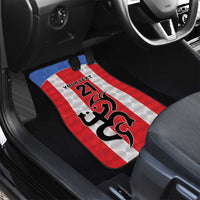 Puerto Rico Football Custom Car Mats Come On El Huracan Azul