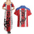 Puerto Rico Football Custom Couples Matching Summer Maxi Dress and Hawaiian Shirt Come On El Huracan Azul